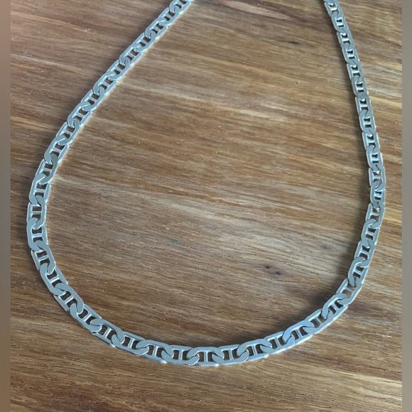 Vintage Sterling Silver .925 Mariner Chain Necklace 16” - Picture 2 of 6